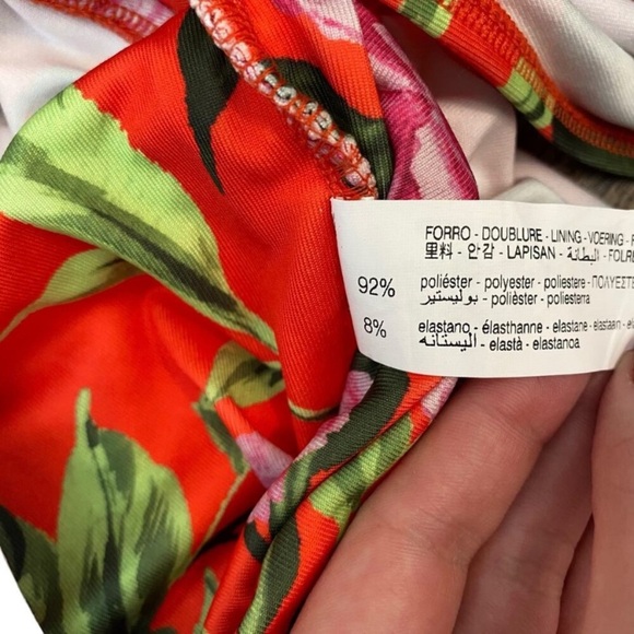 Zara Floral Draped V Neck Plunge Bodysuit Blogger Favorite - Picture 8 of 11